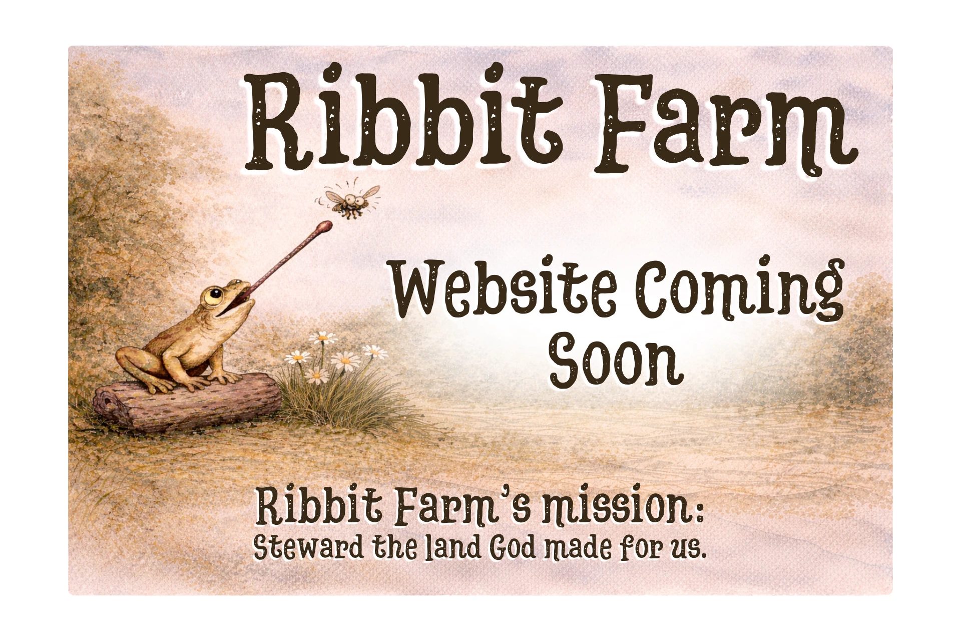 Ribbit Farm landing page